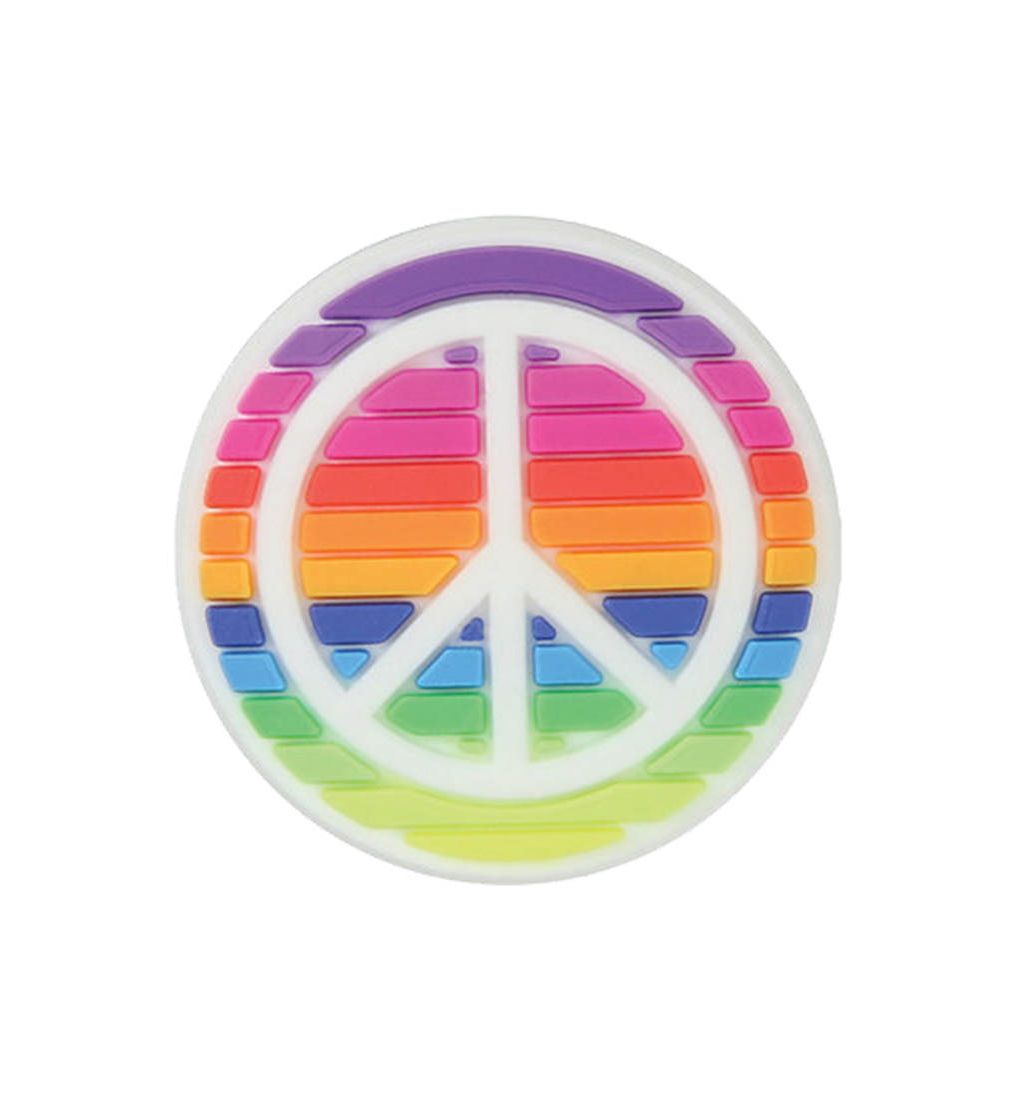 CROCS Jibbitz Rainbow Peace Sign Shoe Charms - Supersports Thailand Supersports Thailand