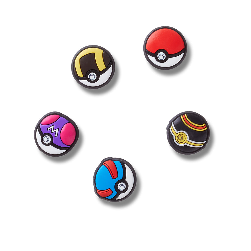 CROCS Jibbitz Poke Ball 5-Pack Shoes Charm - Supersports Thailand