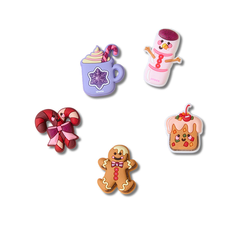 CROCS Jibbitz Cute Winter Foods 5-Pack ตัวติดรองเท้า