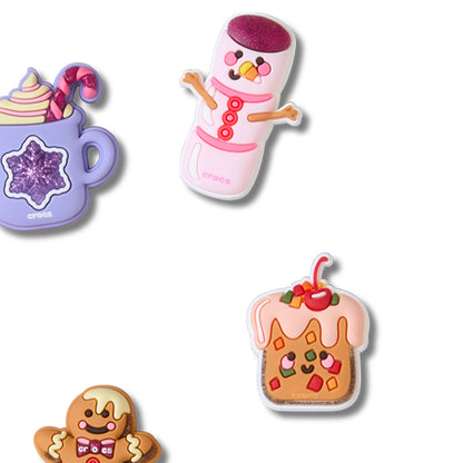 CROCS Jibbitz Cute Winter Foods 5-Pack ตัวติดรองเท้า