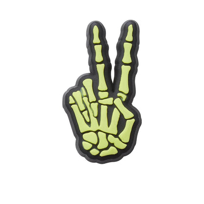 CROCS Jibbitz Skeleton Peace Sign Shoes Charm - Supersports Thailand