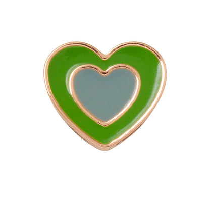 CROCS Jibbitz Green Double Heart Shoes Charm - Supersports Thailand