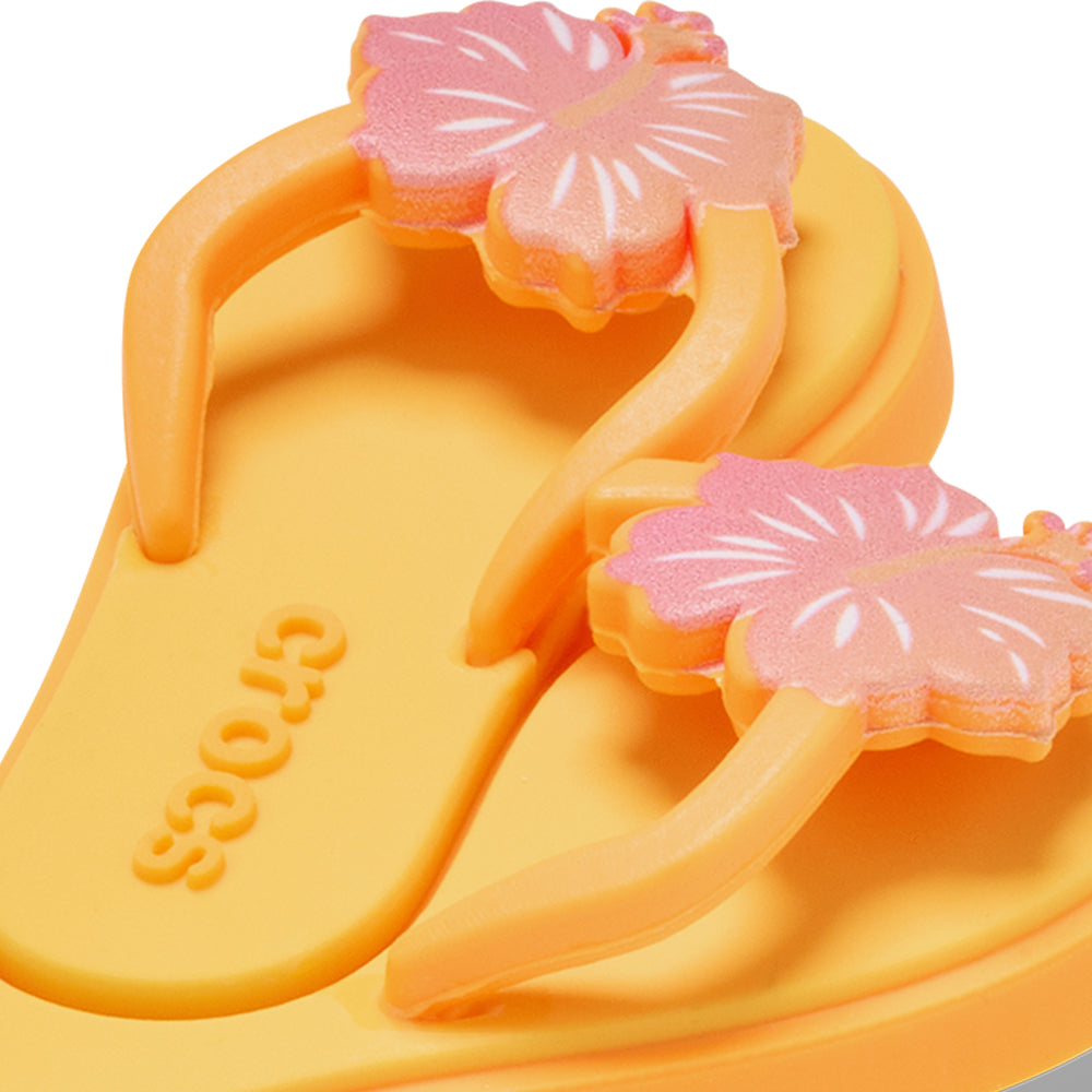 CROCS Jibbitz Hibiscus Flip Flops Shoes Charm - Supersports Thailand Supersports Thailand