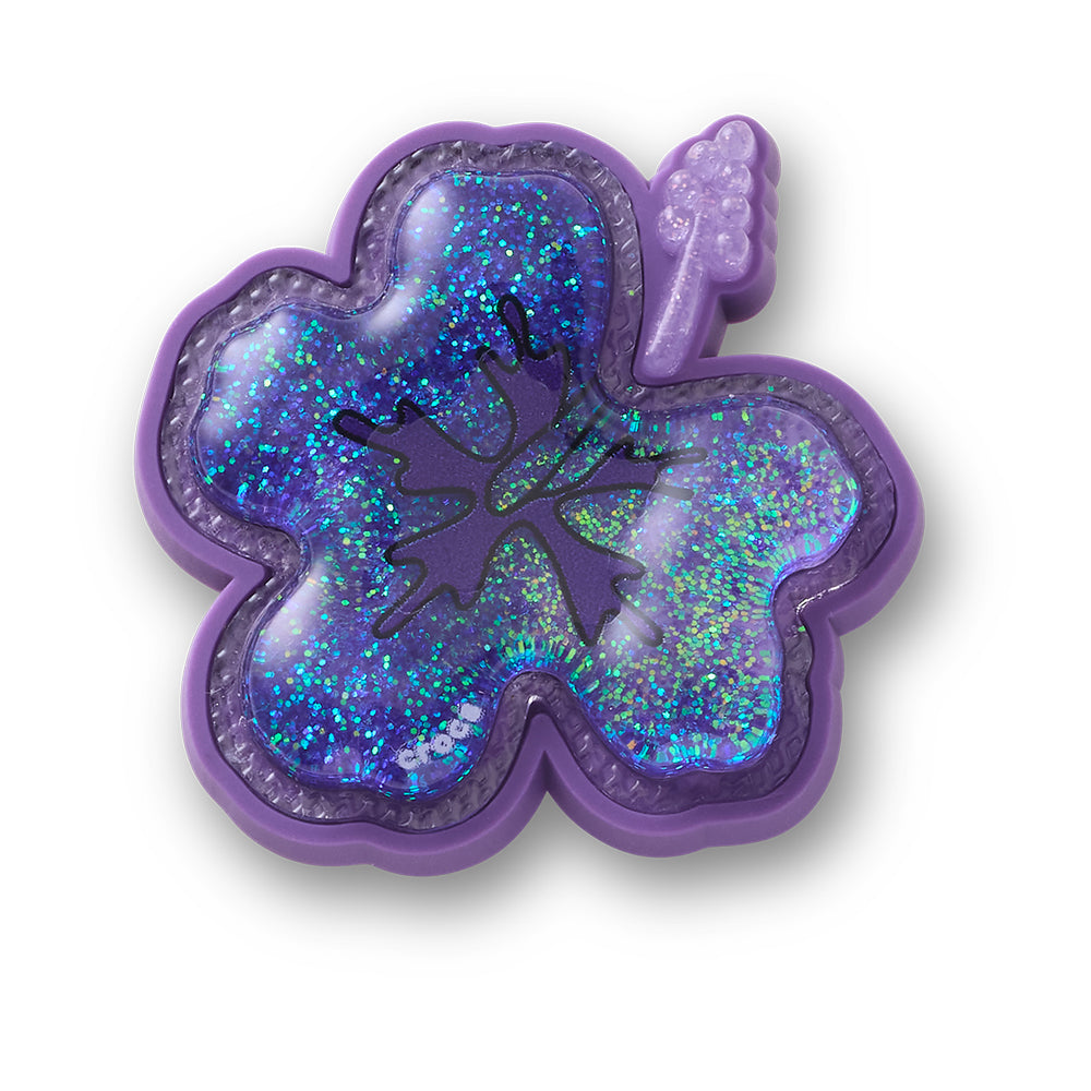 CROCS Jibbitz Purple Hibiscus Shoes Charm - Supersports Thailand