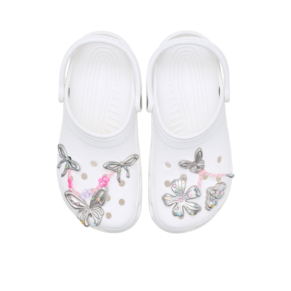 CROCS Jibbitz Silver Meta Gem Fantasy 5 Pack Shoes Charm Supersports Thailand