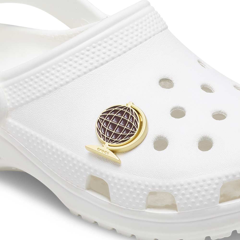 CROCS Jibbitz Retro Maroon Globe Shoes Charm - Supersports Thailand Supersports Thailand