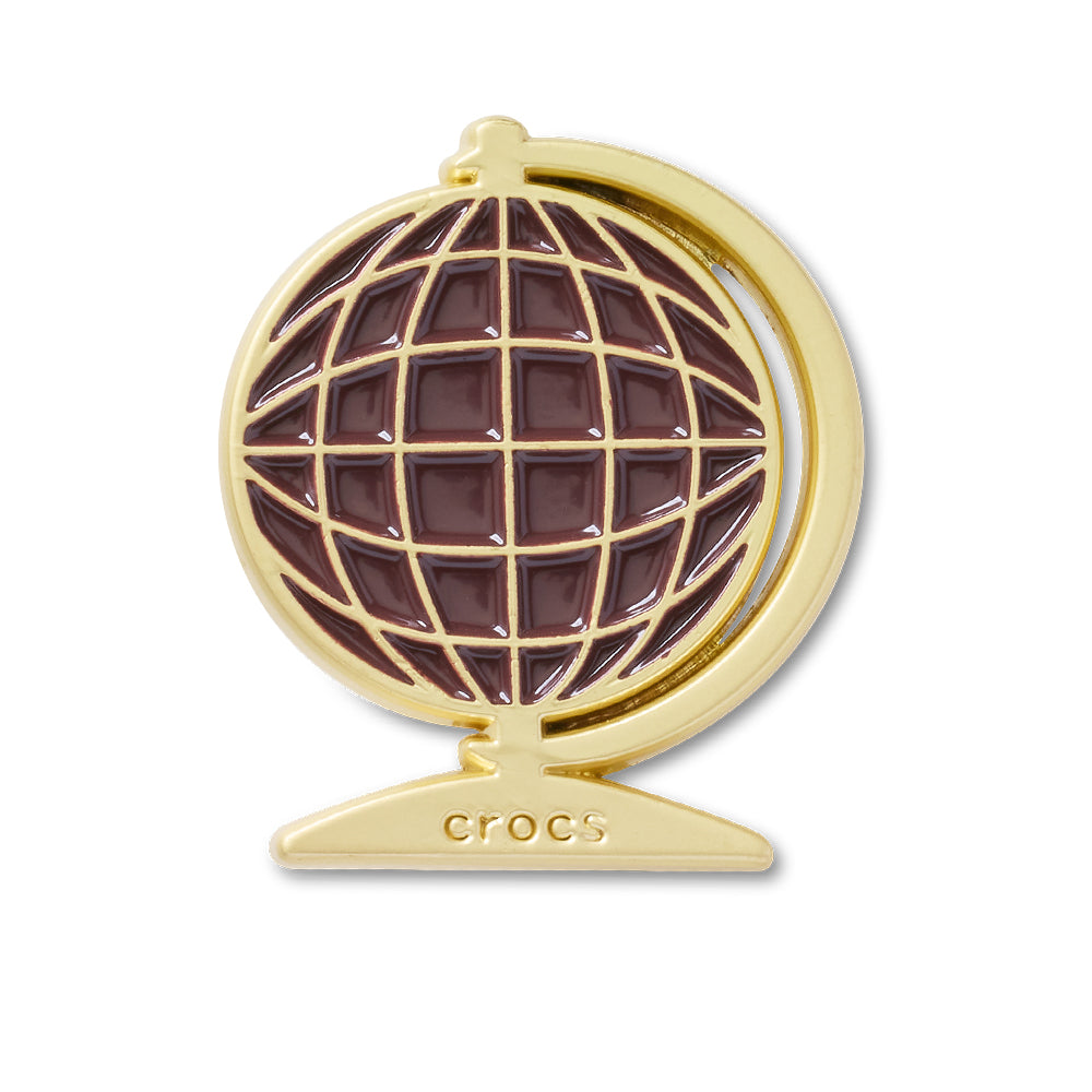 CROCS Jibbitz Retro Maroon Globe Shoes Charm - Supersports Thailand