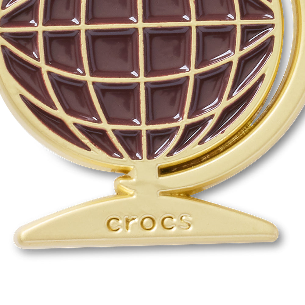 CROCS Jibbitz Retro Maroon Globe Shoes Charm - Supersports Thailand