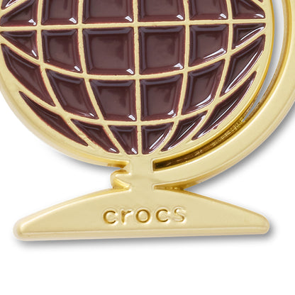 CROCS Jibbitz Retro Maroon Globe Shoes Charm - Supersports Thailand