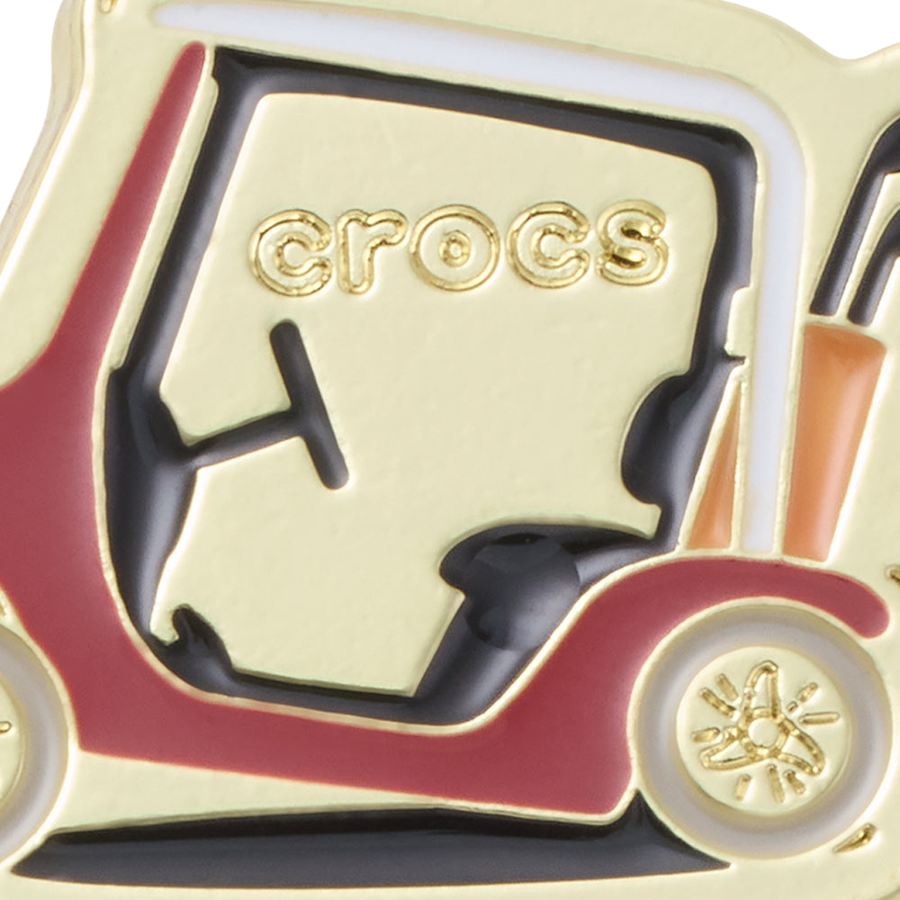 CROCS Jibbitz Gold and Red Golf Cart 5 Pack Shoes Charm Supersports Thailand