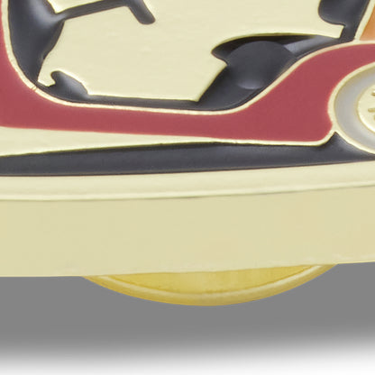 CROCS Jibbitz Gold and Red Golf Cart 5 Pack Shoes Charm