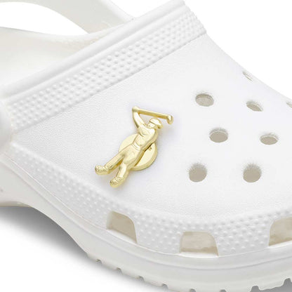 CROCS Jibbitz Gold Golfer Shoes Charm