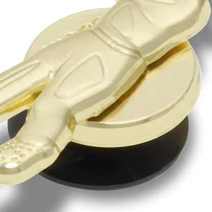 CROCS Jibbitz Gold Golfer Shoes Charm