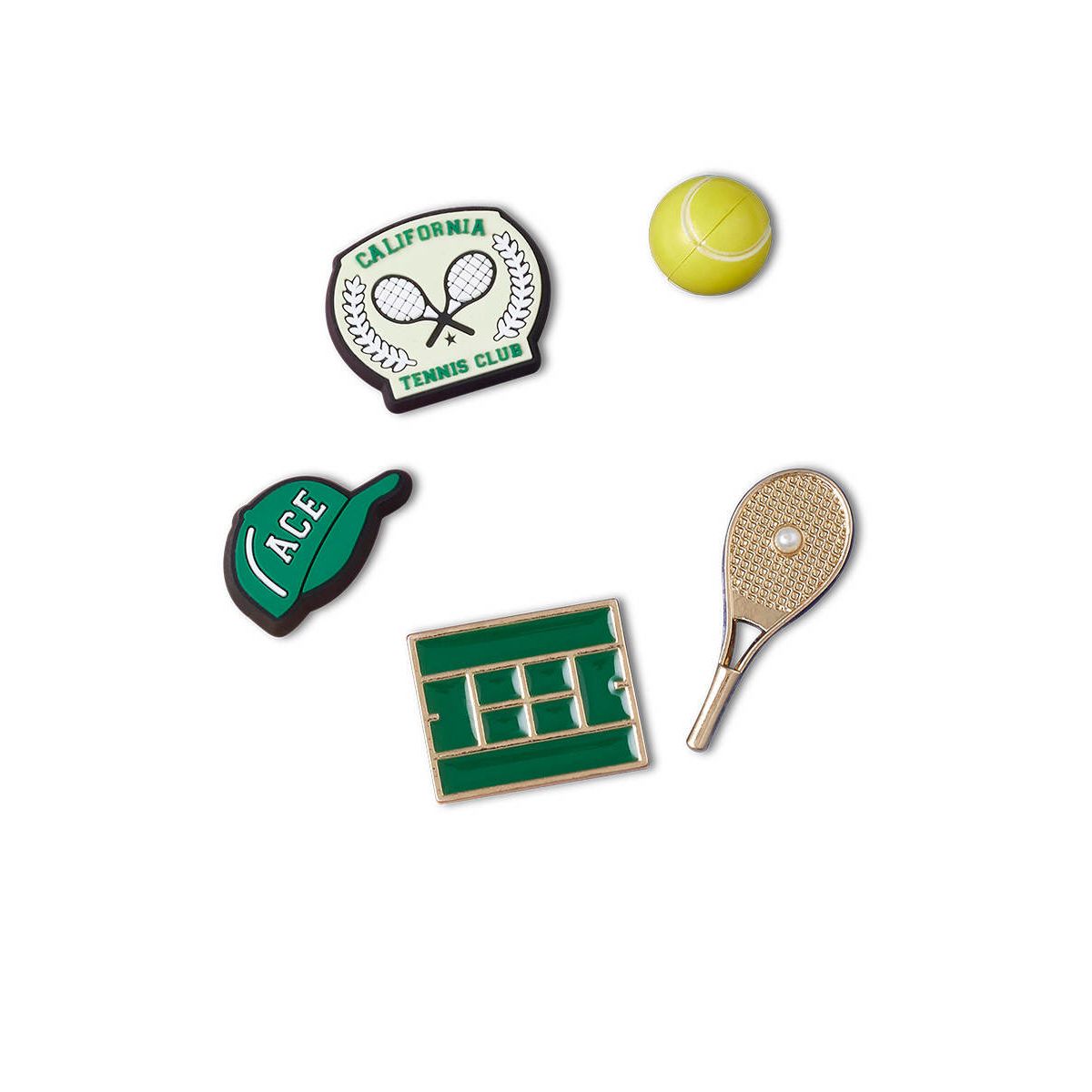 CROCS Jibbitz Tennis Ace 5-Pack Shoes Charm - Supersports Thailand Supersports Thailand