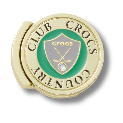 CROCS Jibbitz Gold Country Club Ball Marker Shoes Charm