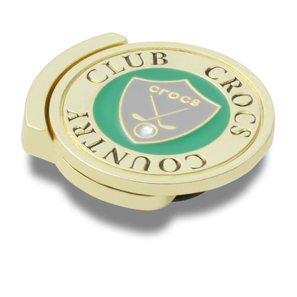 CROCS Jibbitz Gold Country Club Ball Marker Shoes Charm