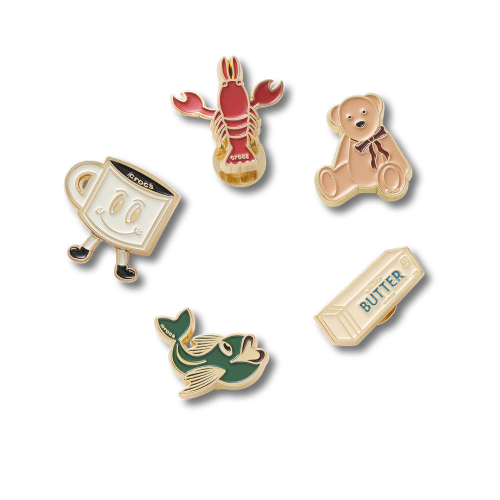 CROCS Jibbitz Heritage Enamel 5 Pack Shoes Charm Supersports Thailand