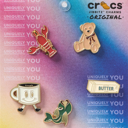 CROCS Jibbitz Heritage Enamel 5 Pack Shoes Charm