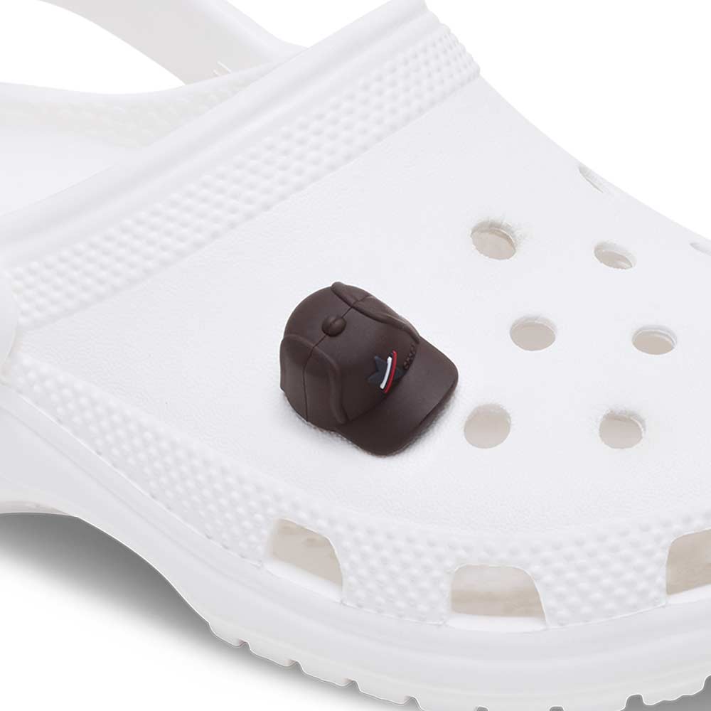 CROCS Jibbitz Brown Baseball Cap Shoes Charm - Supersports Thailand Supersports Thailand