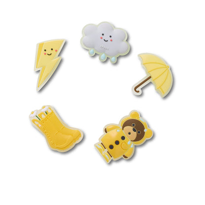 CROCS Jibbitz Rainy Day 5 Pack Shoes Charm