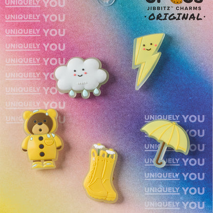 CROCS Jibbitz Rainy Day 5 Pack Shoes Charm