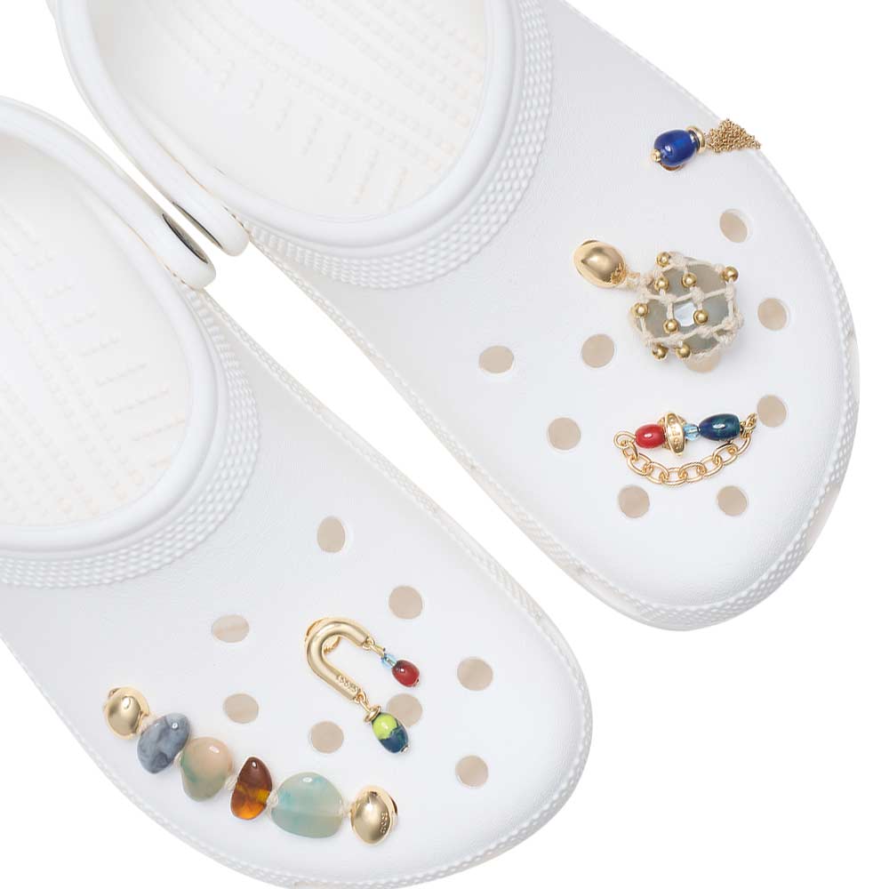 CROCS Jibbitz Stone and Gold 5 Pack Shoes Charm Supersports Thailand