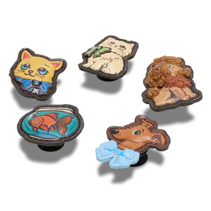 CROCS Jibbitz Vintage Pets 5 Pack Shoes Charm