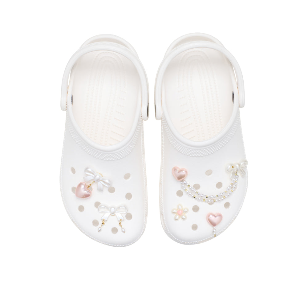CROCS Jibbitz Bow and Pink Heart 5 Pack Shoes Charm Supersports Thailand