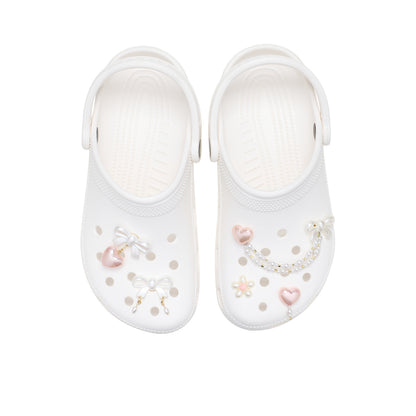 CROCS Jibbitz Bow and Pink Heart 5 Pack Shoes Charm