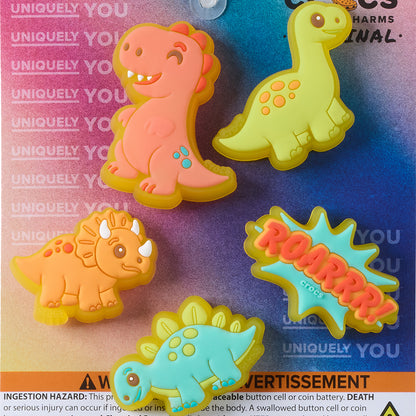 CROCS Jibbitz Lights Up Little Dinos 5 Pack Shoes Charm