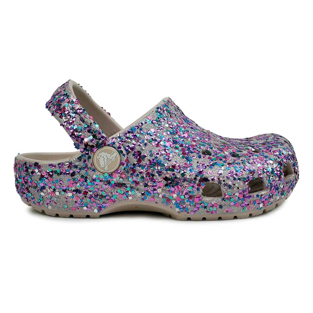 CROCS Classic Dazzle Glitter Clog รองเท้าลำลองเด็ก Supersports Thailand