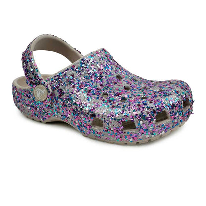 CROCS Classic Dazzle Glitter Clog รองเท้าลำลองเด็ก