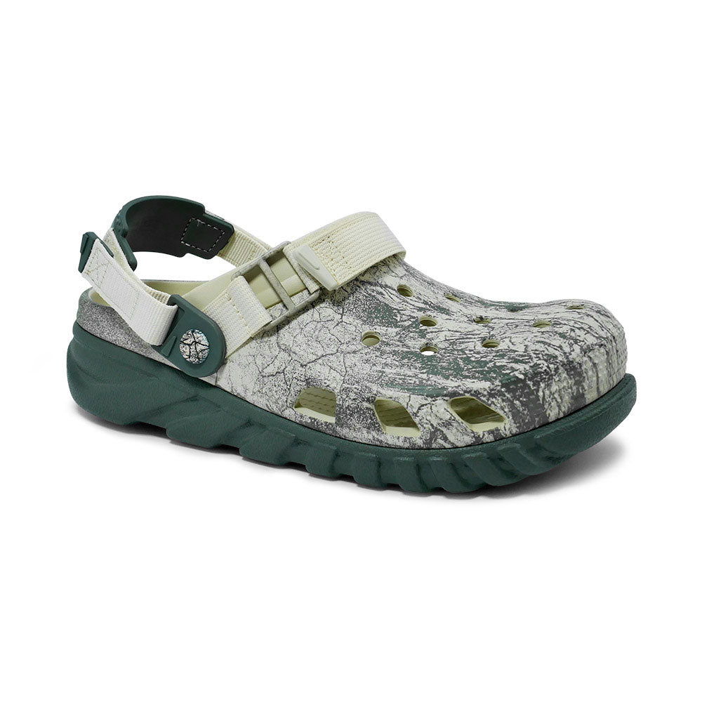 CROCS Duet Max II Forest Crackle Clog Unisex Lifestyle Shoes Supersports Thailand