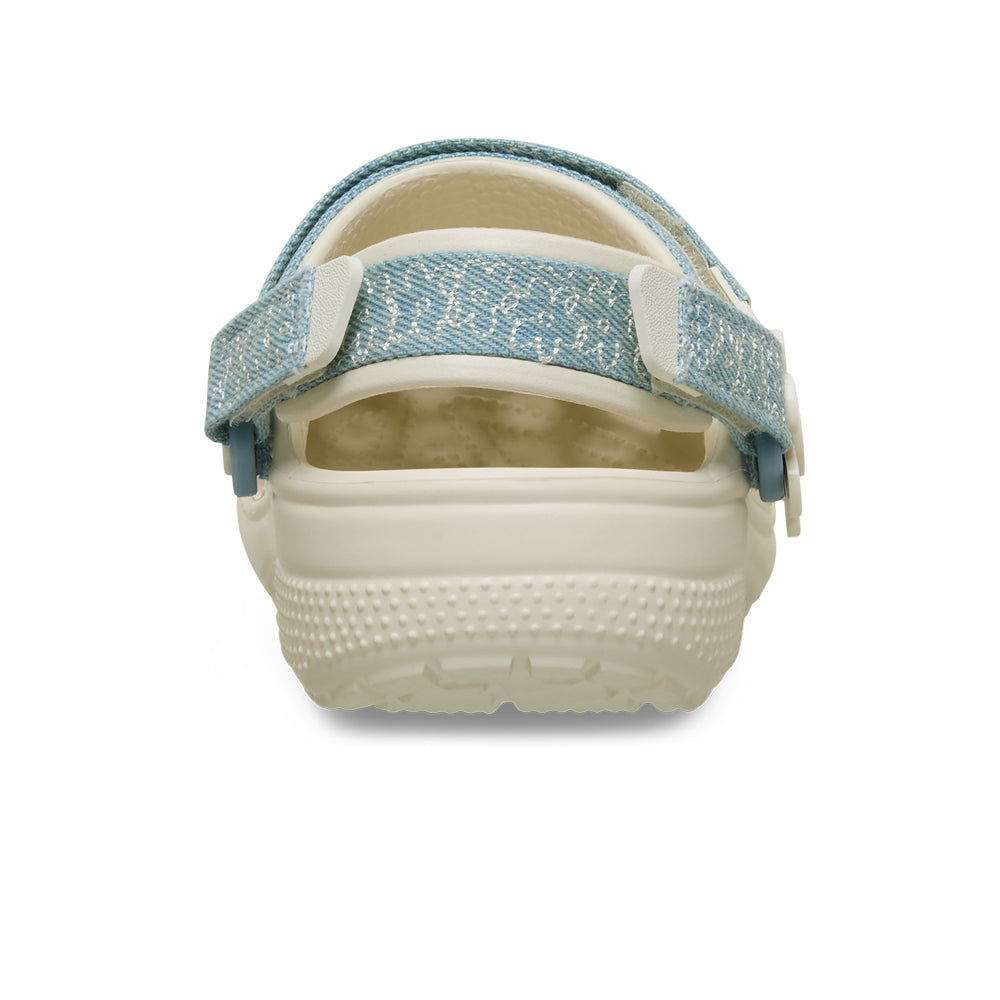 CROCS Classic Denim Flower Adjustable Backstrap Kids Lifestyle Shoes - Supersports Thailand Supersports Thailand