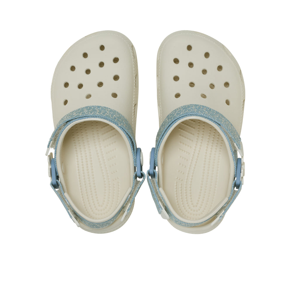 CROCS Classic Denim Flower Adjustable Backstrap Kids Lifestyle Shoes - Supersports Thailand Supersports Thailand