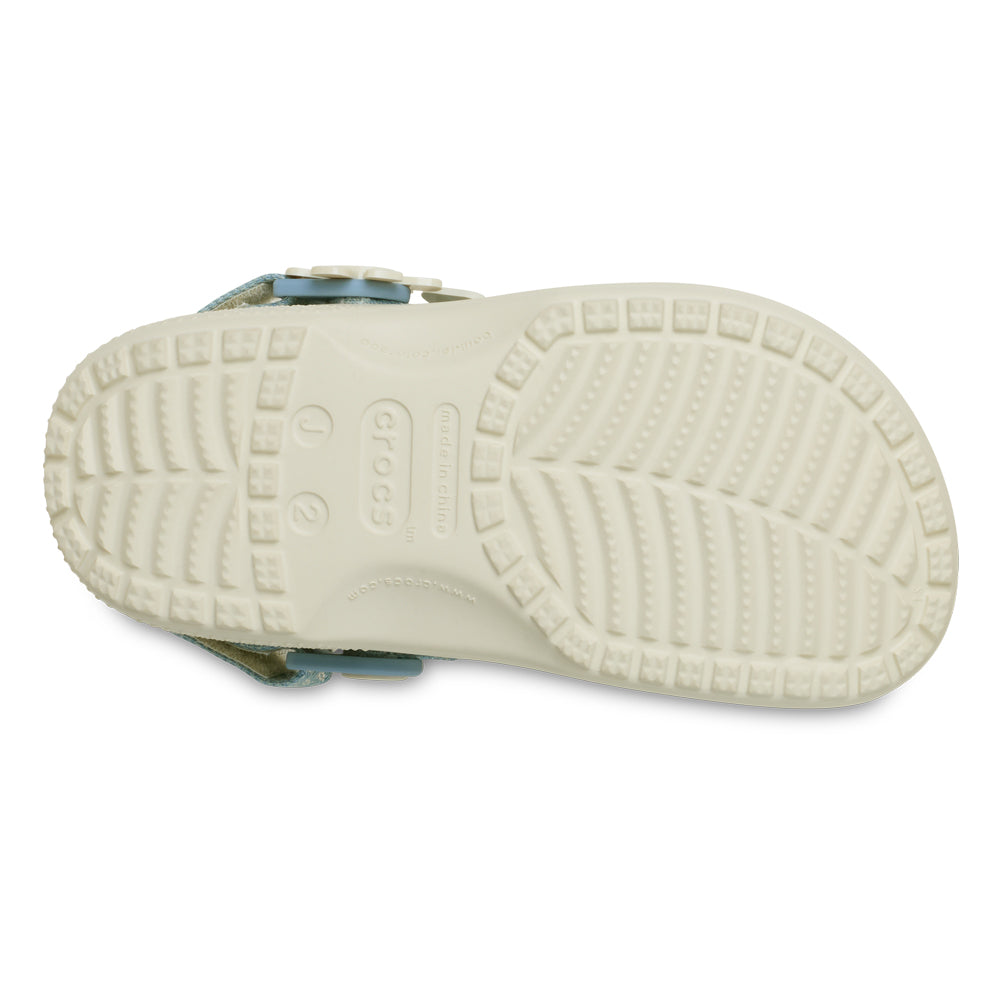 CROCS Classic Denim Flower Adjustable Backstrap Kids Lifestyle Shoes - Supersports Thailand Supersports Thailand