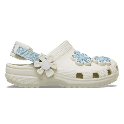 CROCS Classic Denim Flower Adjustable Backstrap Toddler Kids Lifestyle Shoes - Supersports Thailand