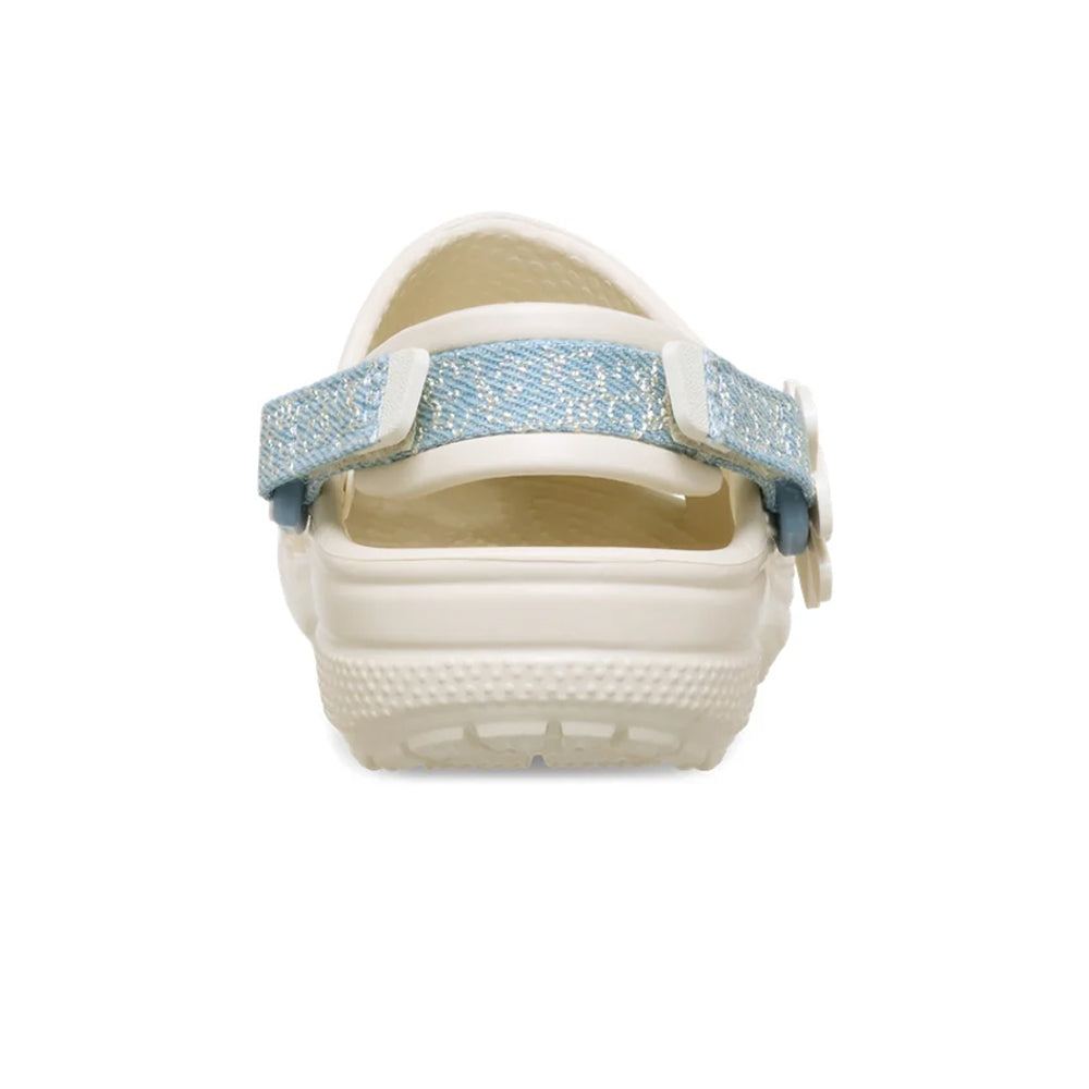 CROCS Classic Denim Flower Adjustable Backstrap Toddler Kids Lifestyle Shoes - Supersports Thailand