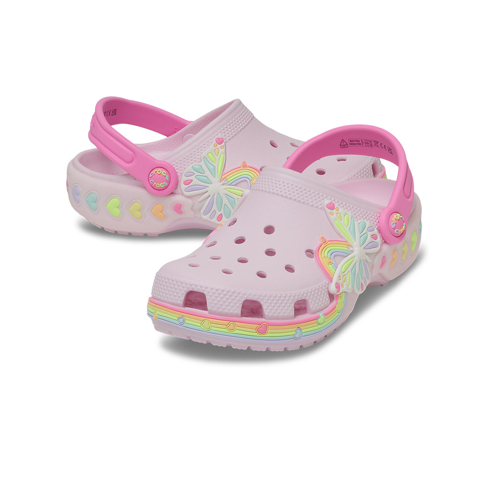 CROCS Classic Butterfly Lights Clog Kids Lifestyle Shoes - Supersports Thailand