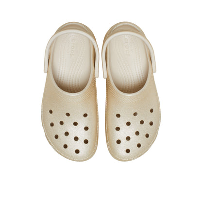 CROCS Classic Platform Glitter Clog Unisex Casual Shoes