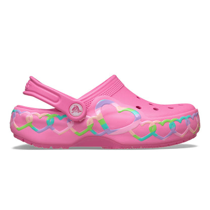 CROCS Classic Heart Lights Clog Kids Lifestyle Shoes - Supersports Thailand