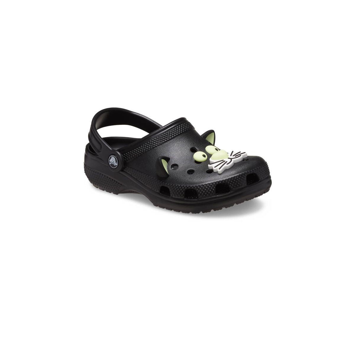 CROCS Classic Glow-In-the-Dark Black Cat Clog Toddler Kids Lifestyle Shoes - Supersports Thailand Supersports Thailand