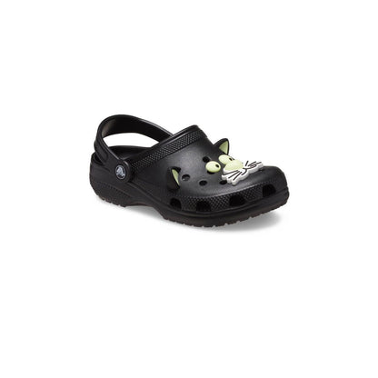 CROCS Classic Glow-In-the-Dark Black Cat Clog Toddler Kids Lifestyle Shoes - Supersports Thailand