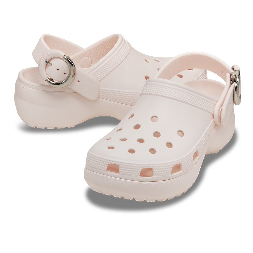 CROCS Classic Platform Dipped Metallic Buckle Clog Women's Lifestyle Shoes - Supersports Thailand Supersports Thailand