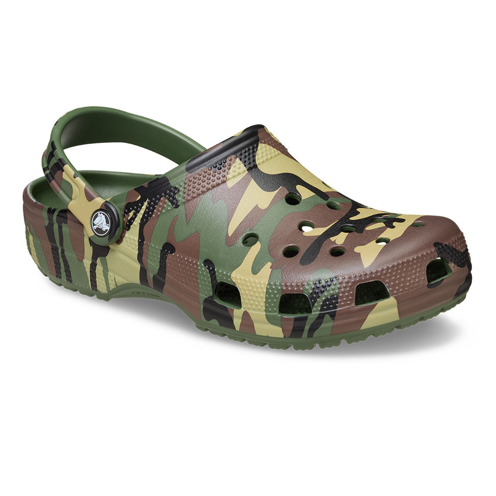CROCS Camouflage Classic Clog รองเท้าลำลองผู้ใหญ่