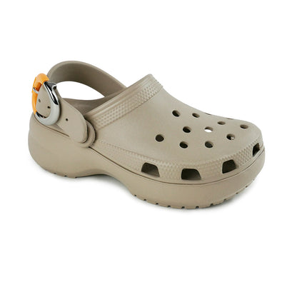 CROCS Classic Platform Dipped Buckle Clog รองเท้าลำลองผู้หญิง