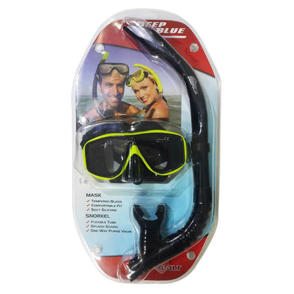 Deep Blue Bora Snorkeling Set Black/Yellow - Supersports Thailand