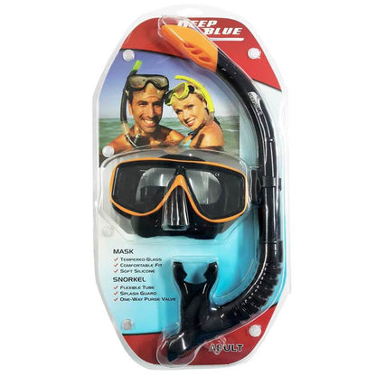 Deep Blue Bora Snorkeling Set Orange - 1