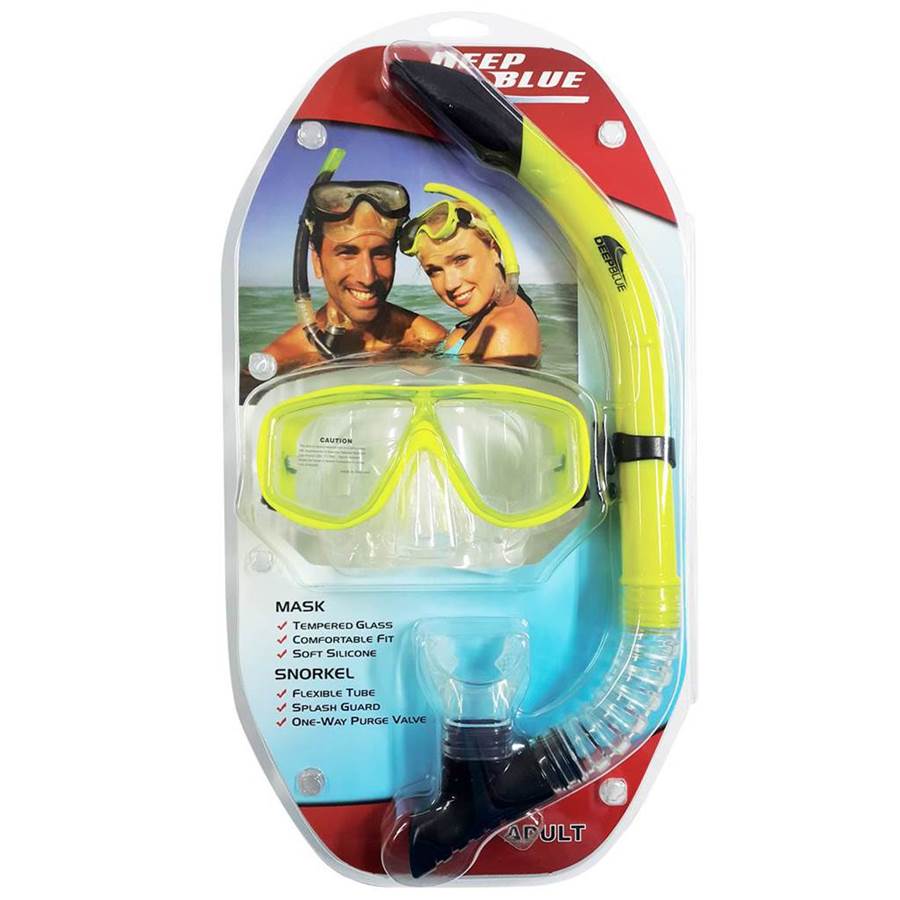 Deep Blue Bora Snorkeling Set Yellow - Supersports Thailand Supersports Thailand