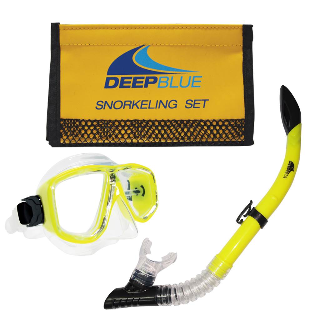 Deep Blue Bora Snorkeling Set Yellow - Supersports Thailand